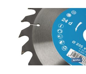 DISCO DE SIERRA CIRCULAR PARA MADERA Ø235 X 2,8 X 30 MM, 24 DIENTES