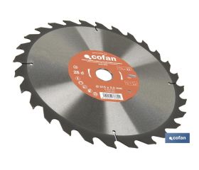 DISCO DE SIERRA CIRCULAR DE MESA PARA MADERA Ø315 X 3,2 X 30 MM, 28 DIENTES