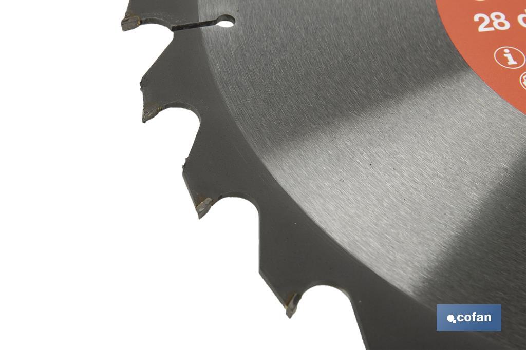 DISCO DE SIERRA CIRCULAR DE MESA PARA MADERA Ø315 X 3,2 X 30 MM, 28 DIENTES