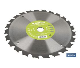 DISCO DE SIERRA INGLETADORA PARA MADERA/METAL Ø315 X 2,2 X 30 MM, 24 DIENTES