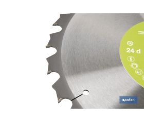 DISCO DE SIERRA INGLETADORA PARA MADERA/METAL Ø315 X 2,2 X 30 MM, 24 DIENTES