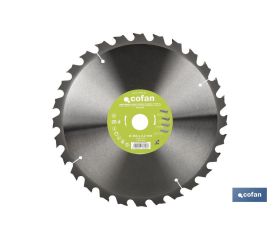 DISCO DE SIERRA INGLETADORA PARA MADERA/METAL Ø350 X 2,2 X 30 MM, 28 DIENTES