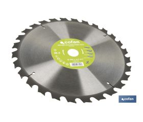 DISCO DE SIERRA INGLETADORA PARA MADERA/METAL Ø350 X 2,2 X 30 MM, 28 DIENTES