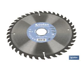 DISCO DE SIERRA INGLETADORA PARA MADERA Ø200 X 3,2 X 30 MM, 40 DIENTES