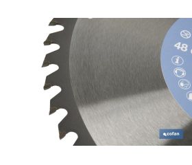 DISCO DE SIERRA INGLETADORA PARA MADERA Ø300 X 3,2 X 30 MM, 48 DIENTES