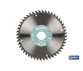 Hoja de sierra ingletadora | Disco de corte con insertos para madera | Inserto de metal duro | Diferentes dientes y varias medidas