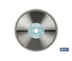 DISCO DE SIERRA INGLETADORA PARA MADERA CON INSERTOS DE METAL DURO Ø350 X 3,5 X 30 MM, 80 DIENTES