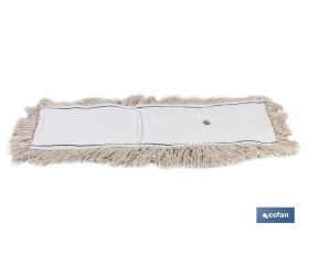 Recambios de mopas Industriales planas de algodón | Adaptables a bastidor con acoples metálicos