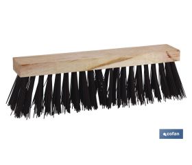 Cepillo barrendero | Ancho de 40 cm | Con fibra dura de pvc