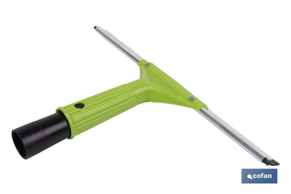 LIMPIACRISTALES  METAL Y ABS  27 CM CON ADAPTADOR