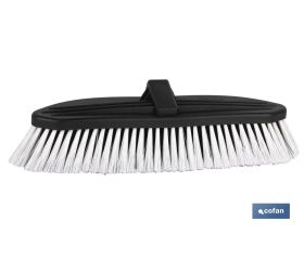 Cepillo para lavar coches profesional | Con canal de agua | Fabricado en PVC