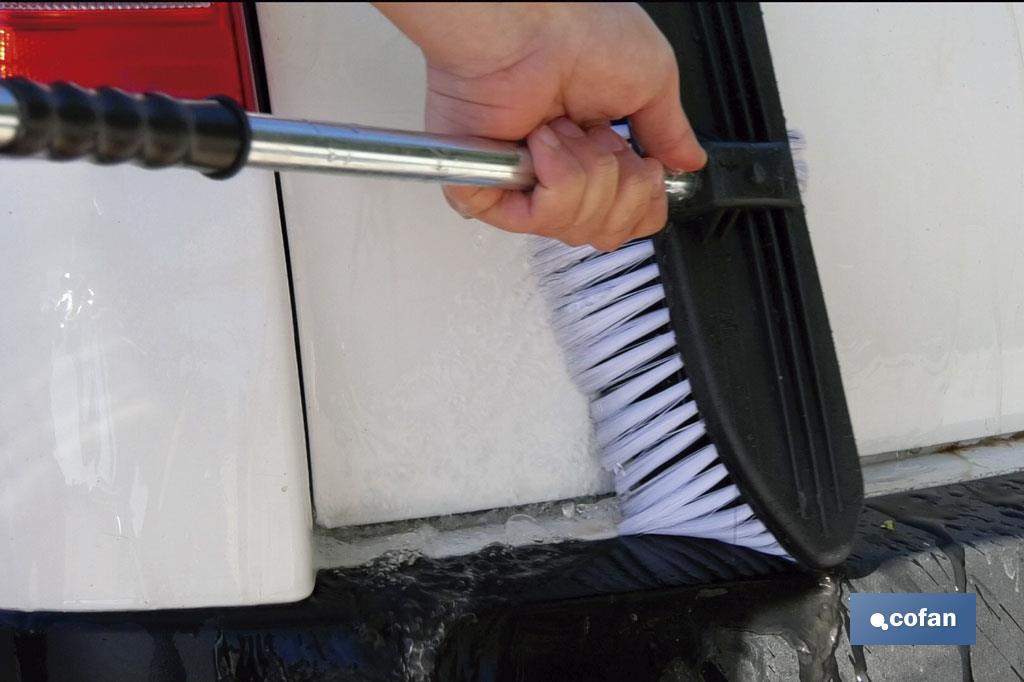 CEPILLO LAVACOCHES PVC PROFESIONAL C/CANAL AGUA.