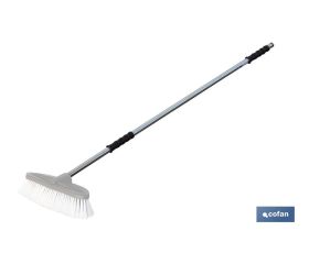 BARRA METAL CEPILLO LAVACOCHES+ENCHUFE RÁPIDO 90CM.