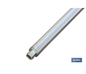 BARRA METAL CEPILLO LAVACOCHES+ENCHUFE RÁPIDO 90CM.