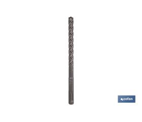 Brocas para hormigón armado SDS PLUS con punta compacta y reforzada | Ideal para hormigón armado | Diferentes medidas a elegir