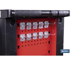 Pack de 10 ganchos para carro de herramientas Modelo Security