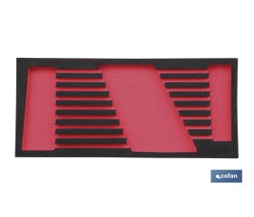 Separador de espuma | Para 1/3 cajón del carro de herramientas cofan | Para llaves combinadas