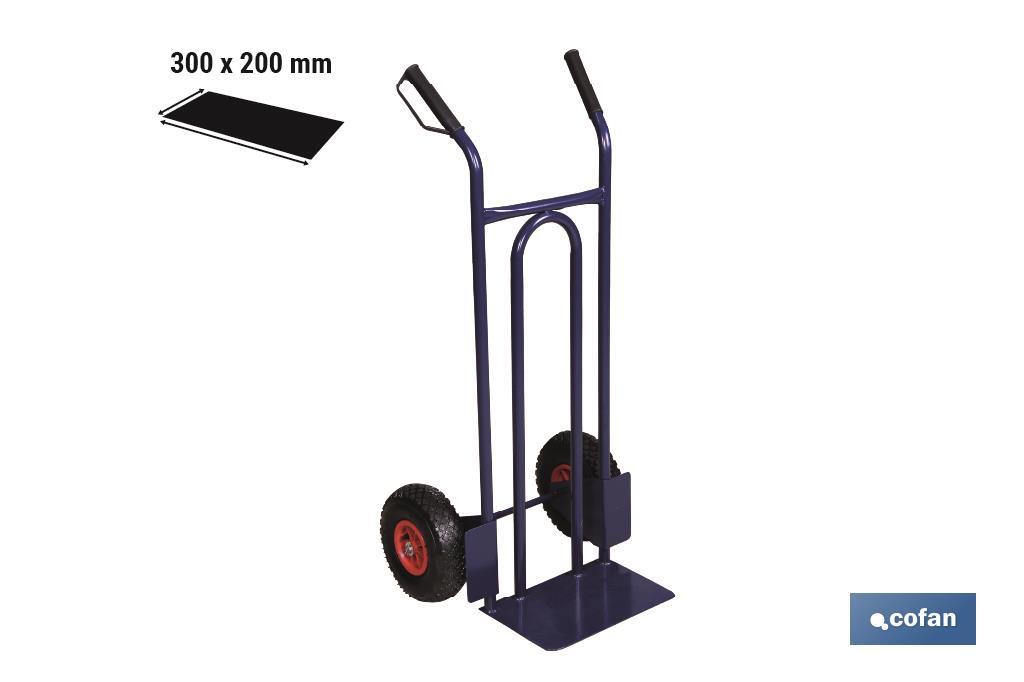 CARRETILLA DE ALMACÉN CON PALA FIJA 1100 X 520 X 480 MM