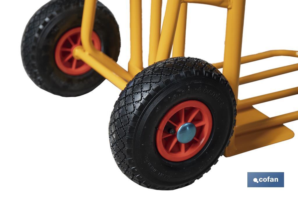 CARRETILLA ALMACÉN PALA ANCHA PLEGABLE 1160X510X780 MM