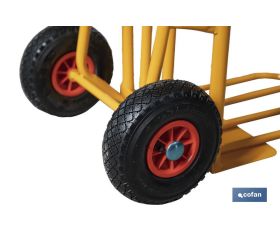 CARRETILLA ALMACÉN PALA ANCHA PLEGABLE 1160X510X780 MM