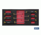 Módulo de espuma con herramientas  | Para 1/3 cajón del carro de herramientas cofan | Destornilladores torx 6 piezas