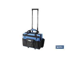 Trolley portaherramientas con múltiples bolsillos y ruedas resistentes | Medidas: 45 x 24 x 42 cm
