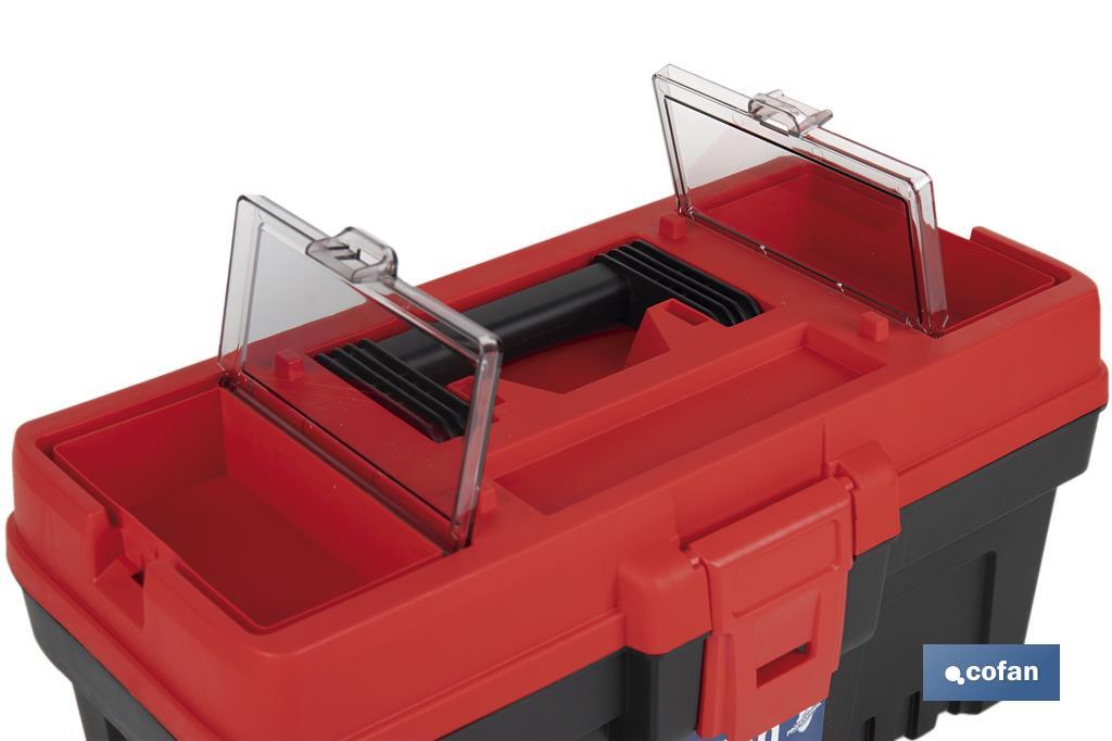 CAJA DE HERRAMIENTAS SEMIPROFESIONAL 360 X 193 X 186 MM