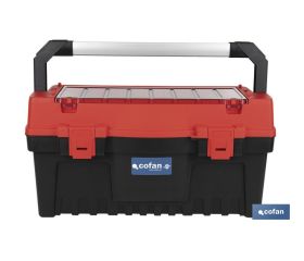 CAJA DE HERRAMIENTAS CON ORGANIZADOR Y REFUERZOS ABS 595 X 288 X 308 MM