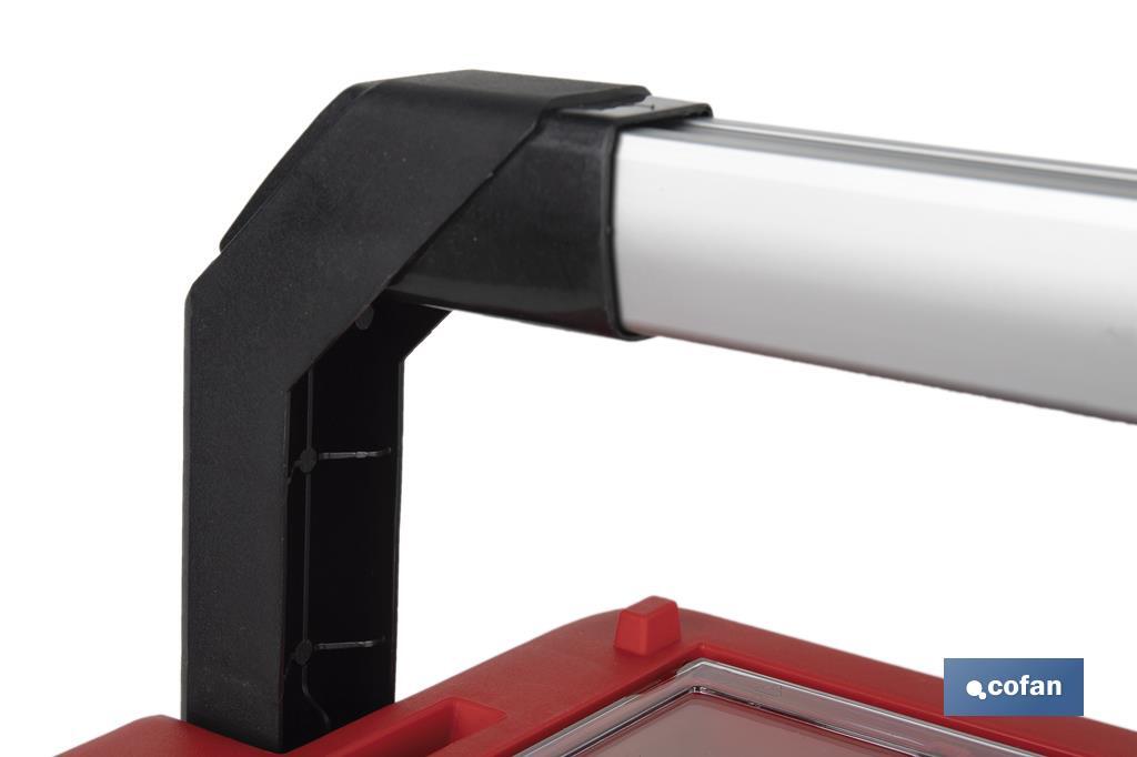 CAJA DE HERRAMIENTAS CON ORGANIZADOR Y REFUERZOS ABS 595 X 288 X 308 MM