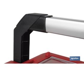 CAJA DE HERRAMIENTAS CON ORGANIZADOR Y REFUERZOS ABS 595 X 288 X 308 MM