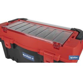 CAJA DE HERRAMIENTAS CON ORGANIZADOR Y REFUERZOS ABS 595 X 288 X 308 MM