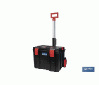 Caja de herramientas Heavy Duty | Con Asa Telescópica y 2 Ruedas | Medidas: 53 x 35,5 x 39 cm