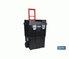 Carro de herramientas Compact con 2 Bloques | Con Doble Asa y Ruedas | Medidas: 45 x 36 x 64 cm