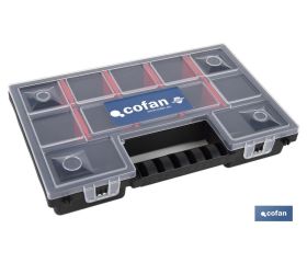 ESTUCHE ORGANIZADOR 12 COMPARTIMENTOS 287 X 186 X 50 MM