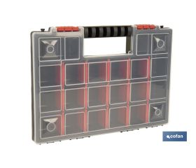 ESTUCHE ORGANIZADOR 20 COMPARTIMENTOS 344 X 249 X 50 MM
