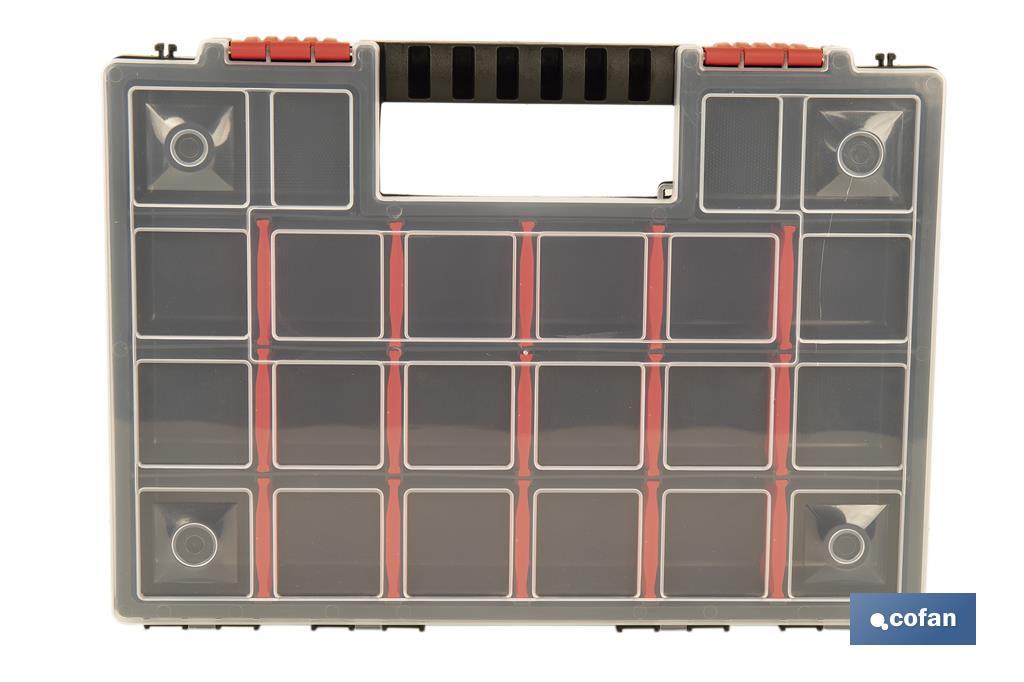 ESTUCHE ORGANIZADOR 20 COMPARTIMENTOS 344 X 249 X 50 MM