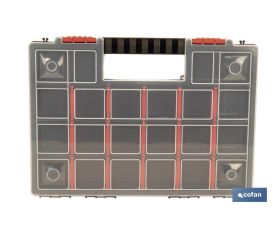 ESTUCHE ORGANIZADOR 20 COMPARTIMENTOS 344 X 249 X 50 MM