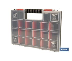 ESTUCHE ORGANIZADOR 20 COMPARTIMENTOS 344 X 249 X 50 MM
