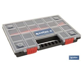 ESTUCHE ORGANIZADOR 20 COMPARTIMENTOS 344 X 249 X 50 MM
