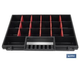 ESTUCHE ORGANIZADOR 20 COMPARTIMENTOS 344 X 249 X 50 MM