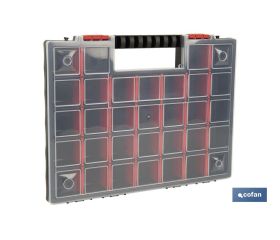 ESTUCHE ORGANIZADOR 32 COMPARTIMENTOS 399 X 303 X 50 MM