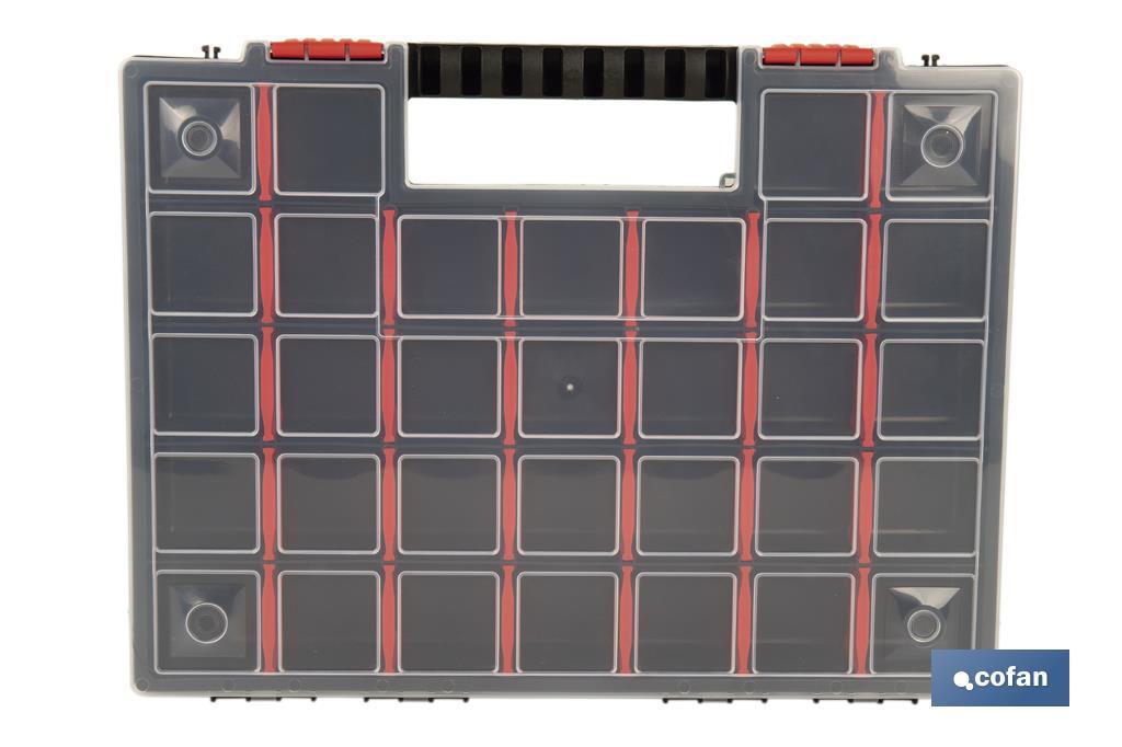 ESTUCHE ORGANIZADOR 32 COMPARTIMENTOS 399 X 303 X 50 MM