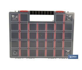 ESTUCHE ORGANIZADOR 32 COMPARTIMENTOS 399 X 303 X 50 MM