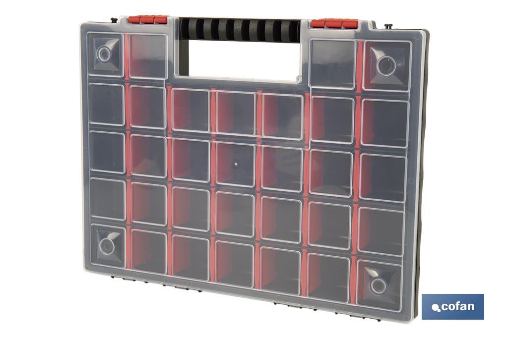 ESTUCHE ORGANIZADOR 32 COMPARTIMENTOS 399 X 303 X 50 MM