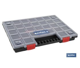 ESTUCHE ORGANIZADOR 32 COMPARTIMENTOS 399 X 303 X 50 MM