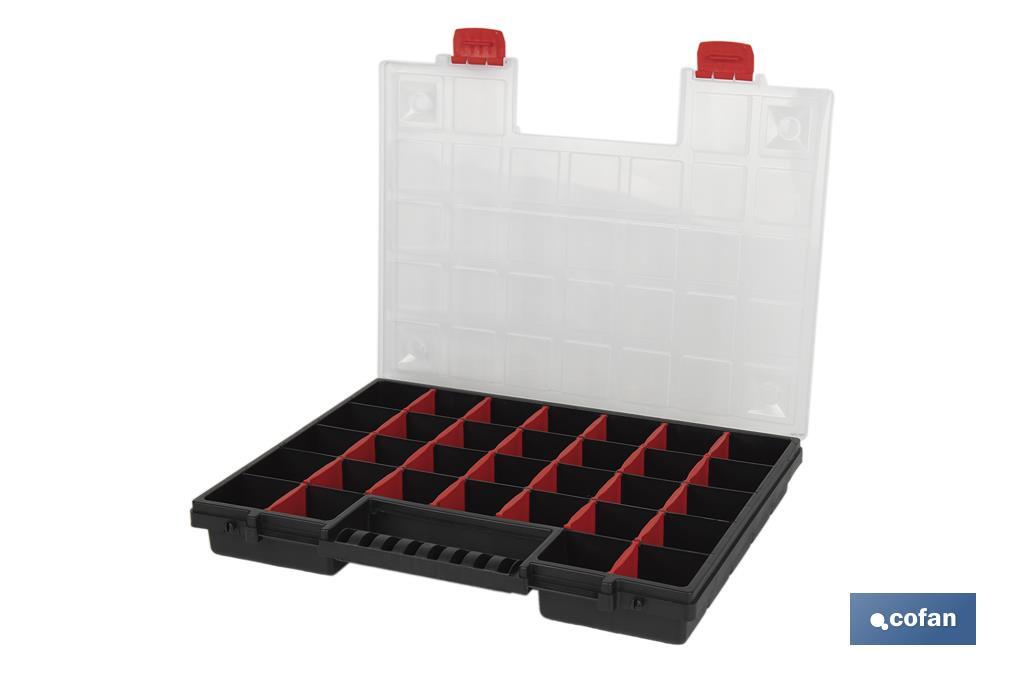 ESTUCHE ORGANIZADOR 32 COMPARTIMENTOS 399 X 303 X 50 MM