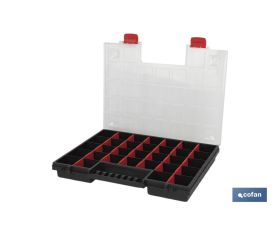 ESTUCHE ORGANIZADOR 32 COMPARTIMENTOS 399 X 303 X 50 MM