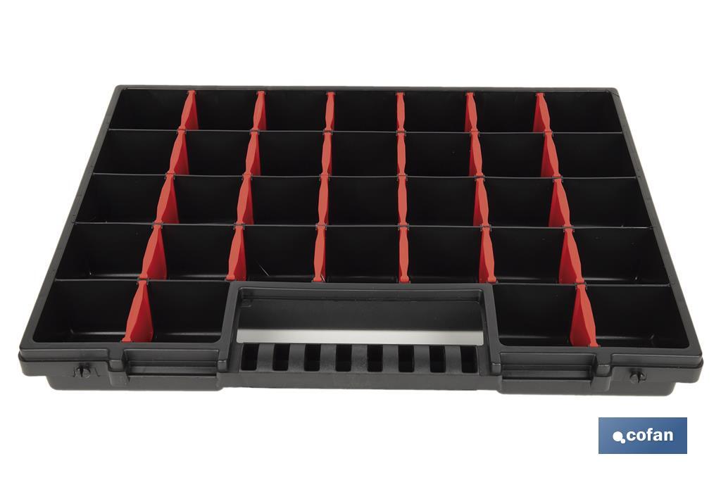 ESTUCHE ORGANIZADOR 32 COMPARTIMENTOS 399 X 303 X 50 MM