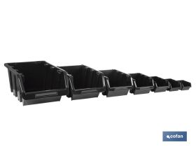 Gaveta Negra Apilable | Fácil acceso a los productos | Varias medidas y capacidades