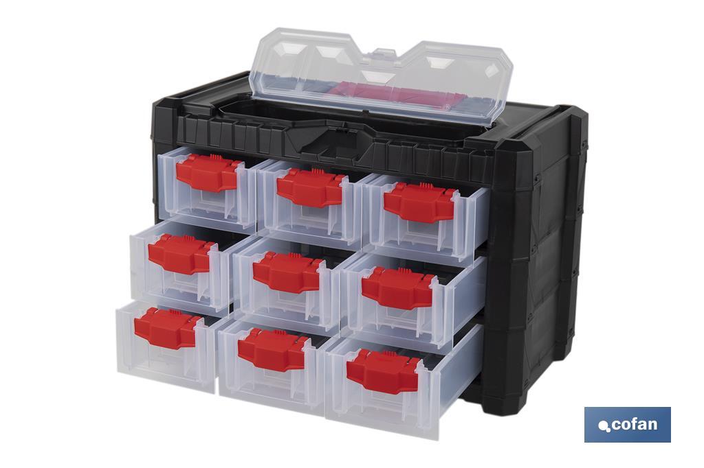 ARMARIO 9 GAVETAS 400 X 200 X 260 MM